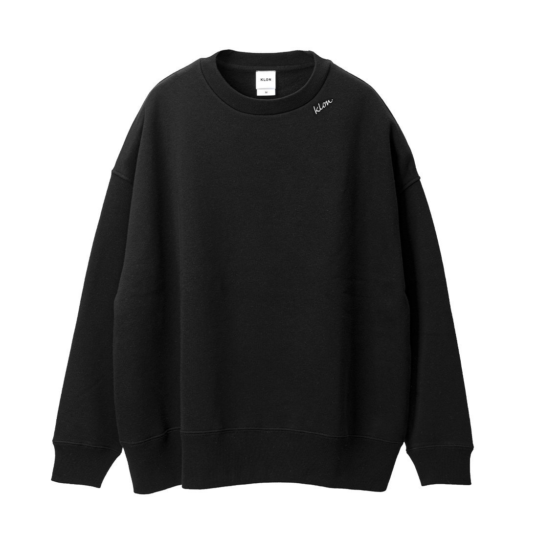 KLON STYLE OFF SWEAT NECK DRAWING LOGO BLACK