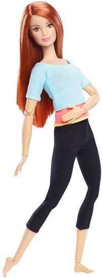 barbie made to move blue top