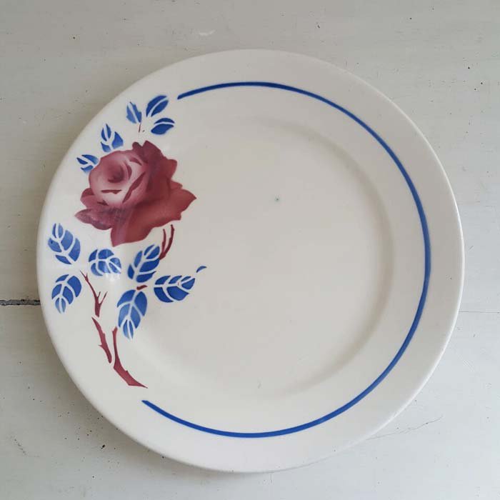 フランス・蚤の市・ブロカント・陶器・絵皿・花柄皿（M） | 旅する