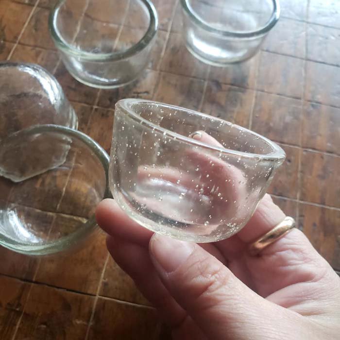 ガラスアンティークガラス菓子器