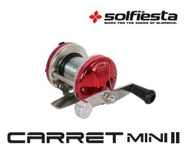 小型ベイトリール ソルフィエスタ キャレットミニツー Cm 100 レッド Carret Mini Ii 探り釣り 穴釣り Sale10