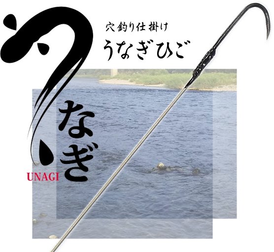 うなぎ穴釣り用 ウナギヒゴ 150cm 11号 日本製 メール便可