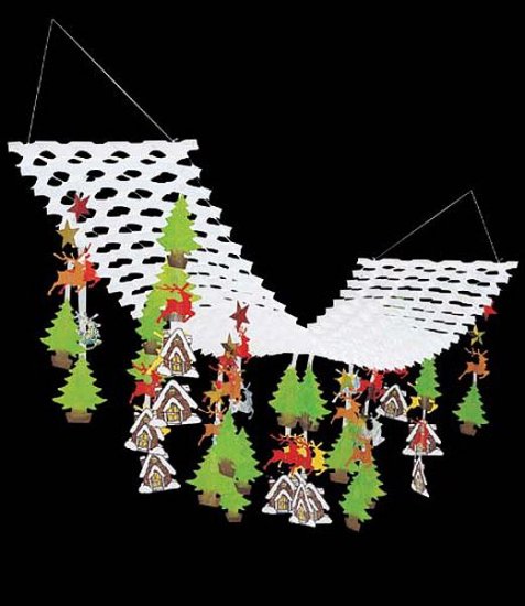 レクルーム デイルームを彩る飾りつけ クリスマス装飾 クリスマスハンガー