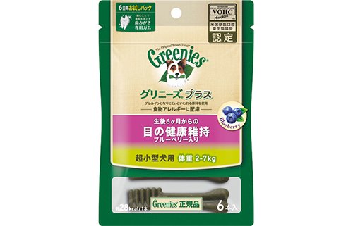 グリニーズプラス 目の健康維持 ブルーベリー入り 超小型犬用 体重2 7kgの通販 ペット用品 Com