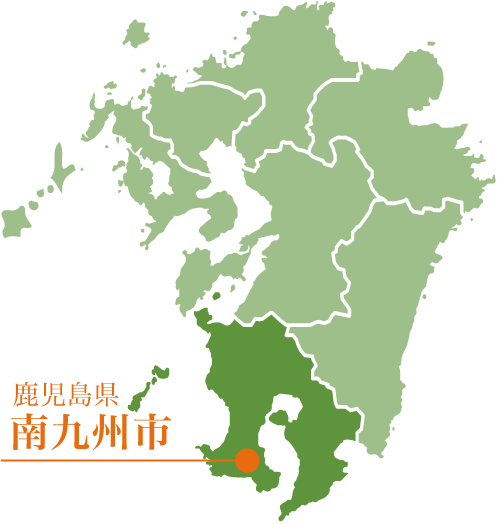 南九州市の地図