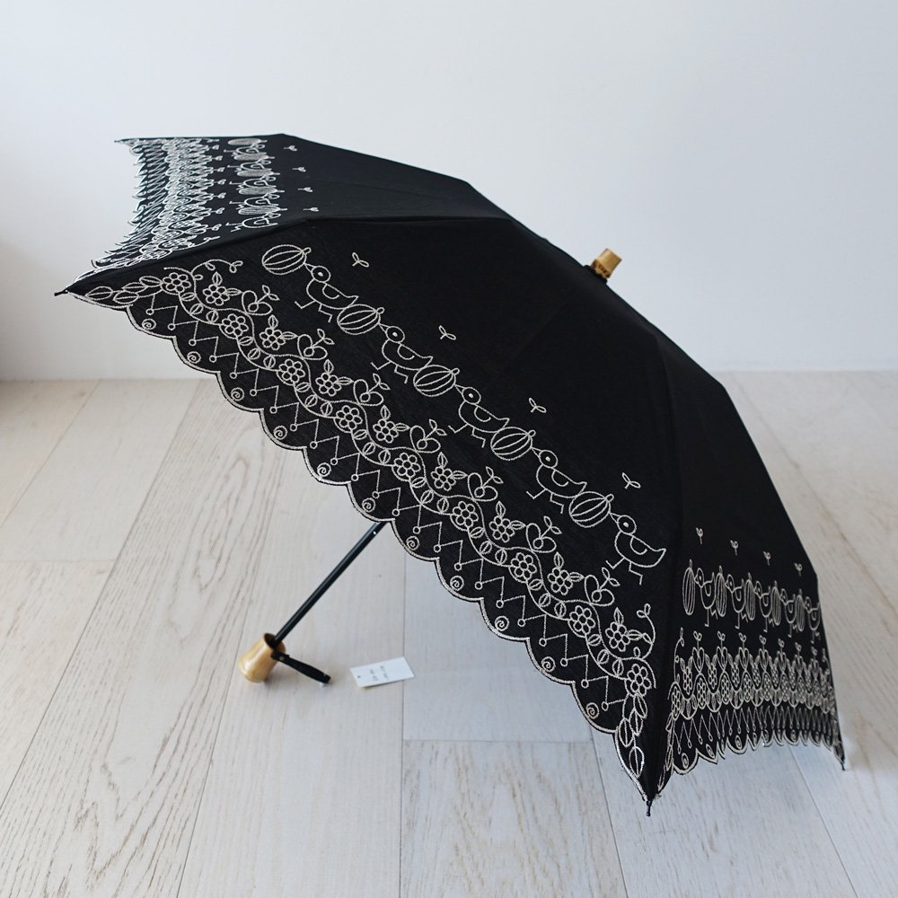 アツコマタノ刺繍日傘