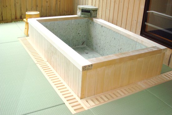 浴場床の敷込み例