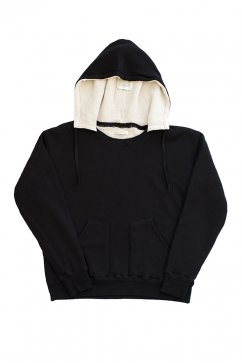 OLD JOE & Co For WOMEN - DOUBLE FACE AFTER HOODED SWEAT- BLACK