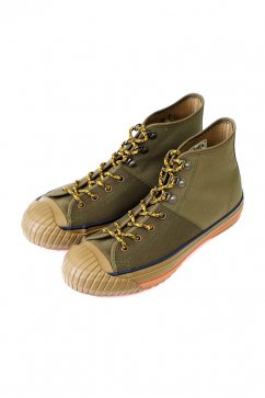 Nigel Cabourn woman- MILITARY SHOES HIGH TOP (HALFTEX) - KHAKI