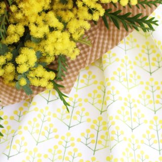 ミモザの花束 全種類 カラー 無料型紙と布 生地の通販サイト Nunocoto Fabric