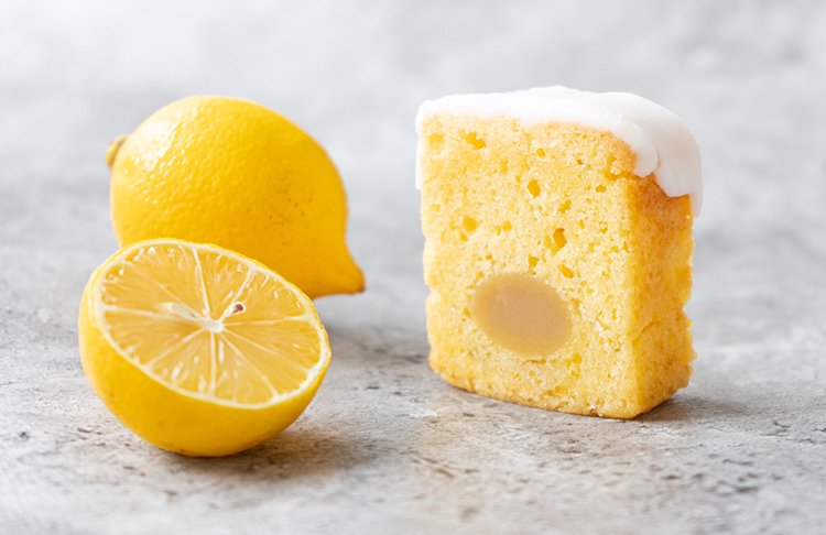 檸檬と白あんのケーキ
