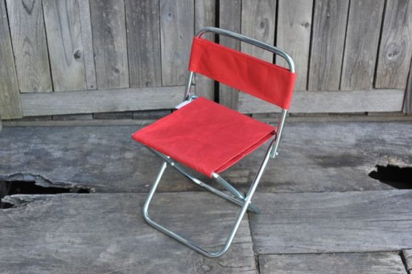 DAIS（ダイス）ピクニックチェア キャンバス「レッド」 色が豊富なキャンプ折りたたみchair - STANDARD point outdoor