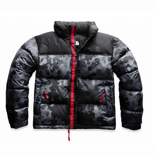 the north face 1996 retro nuptse jacket in macrofleck print