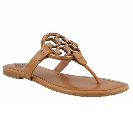 metal miller flip flop tory burch