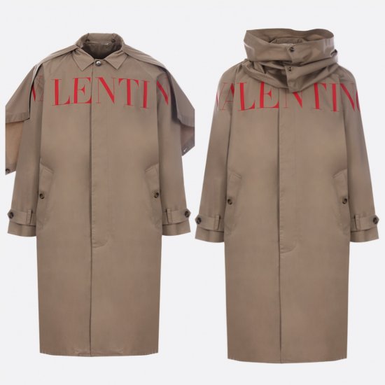 2019 2020fw Valentino ヴァレンティノ ロゴ入り ケープ付き