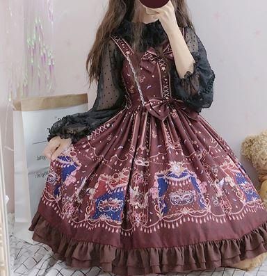 ロリータワンピース ロリータドレス ロリータファッション ゴスロリファッション ゴスロリ 甘ロリ 姫ロリ リボン フリル ジャンパースカート のみ 星柄 星 スター 星空 羽根 フェザー お嬢様 ミニ ロリータゴスロリ専門通販ショップluxury ラグジュアリー 安い価格で