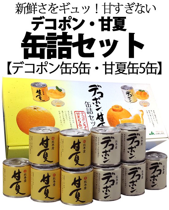 デコポン甘夏缶詰セット　写真