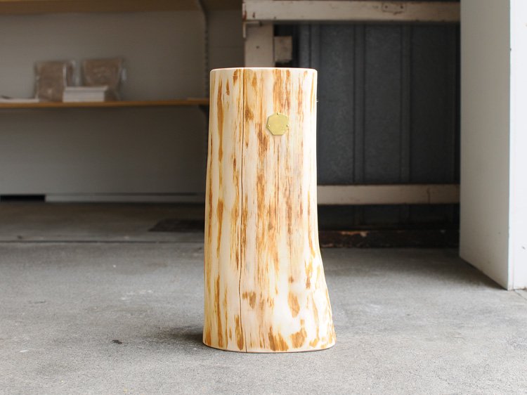 ＜Cul de Sac JAPON / カルデサックジャポン＞HIBA WOOD SIDE TABLE 丸太サイドテーブル H