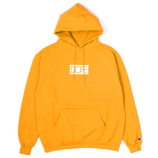 champion hoodie gold logo