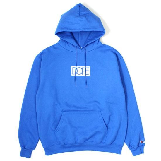 champion hoodie blue mylar