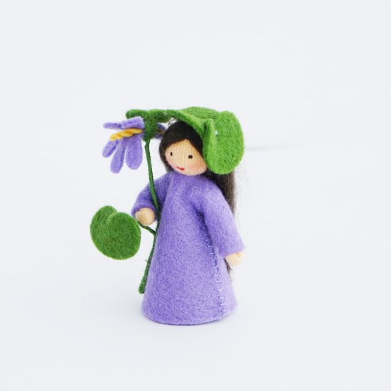 すみれの妖精 Ambrosius Fairy アンブロシウスフェアリーの妖精人形 木のおもちゃのお店りぷか