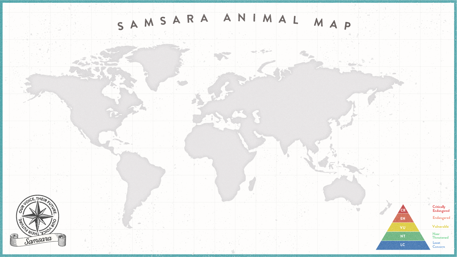 フェアトレードグッズで扱った絶滅危惧種の動物マップ| サスティナブルファッションブランド