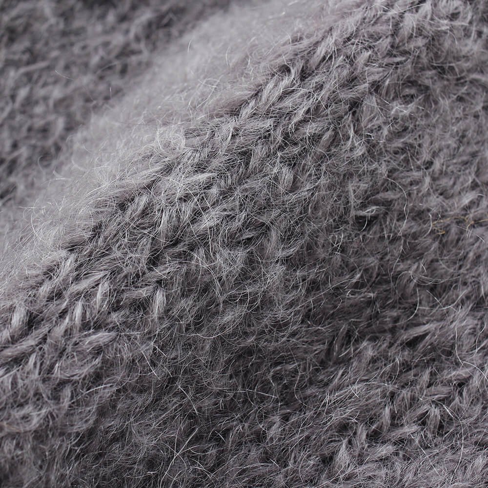 ふんわり手編みモヘア風ニット 羽織りカーディガン