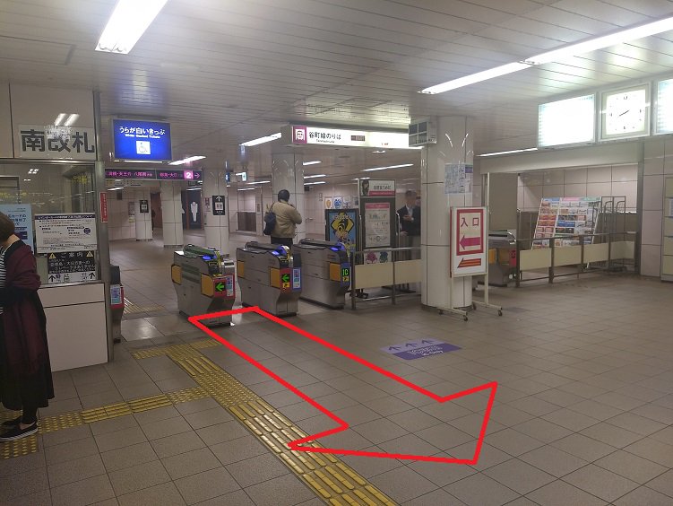 アクセス画像（地下鉄東梅田駅）その１