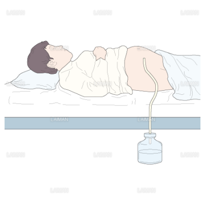 腹腔穿刺時の体位 仰臥位 ｓサイズ Laiman Stockweb メディカルイラスト素材のダウンロード販売
