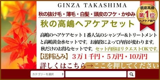 秋のヘアケアセット 銀座のママが作った化粧品 高嶋化粧品