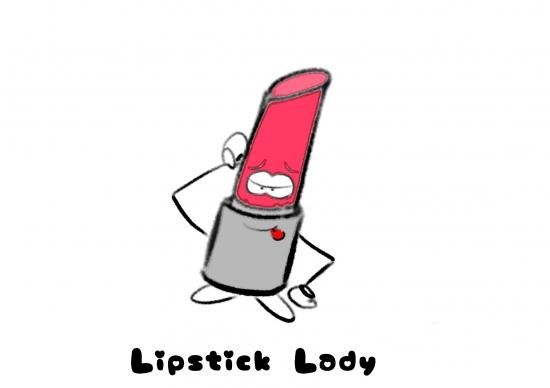 No 144 Lipstick Lady 半袖 長袖 在庫あり ロンt カットソー イラスト リップスティック 口紅 キャラクター 可愛い シュール Sukusen スクセン デザイナーズアパレル総合専門店 大人気クリエイター陣デザイン参加型ショップ Tシャツ アクセサリー トートバッグ