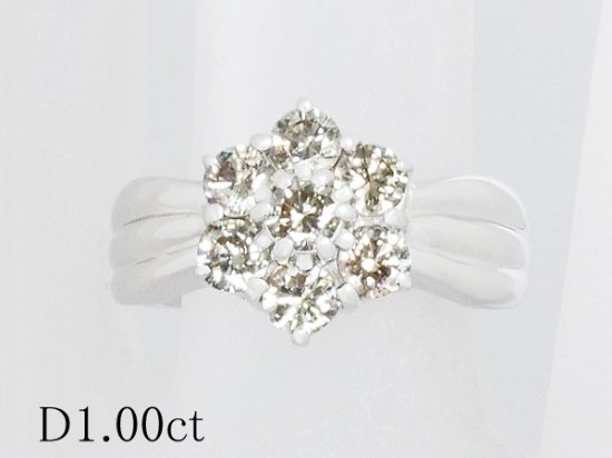 ダイヤモンド 1 00ct プラチナ デザイン リング 12 5号 送料無料 ジュエリー 時計 ジュエル ウォッチサプライ