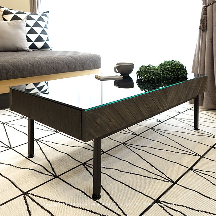 モダンなデザイン サイドテーブル 強化ガラス 多目的 - テーブル