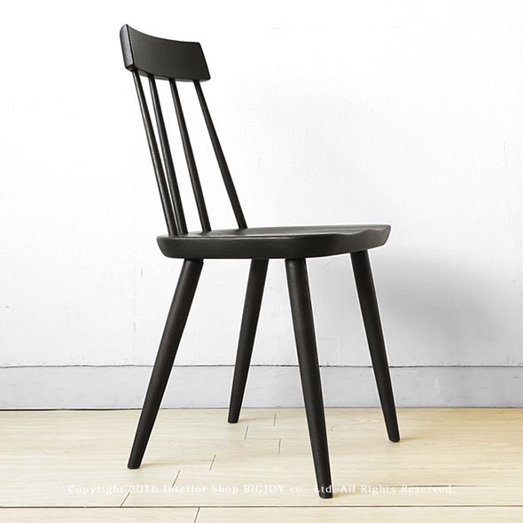 ダイニングチェア ナラ材 木製椅子 コンパクトサイズでオシャレな 