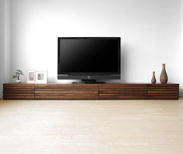 テレビ台 和モダンテイストなテレビボード 幅210cmウォールナット材 ウォールナット無垢材 木製 - JOYSTYLE interior 本店