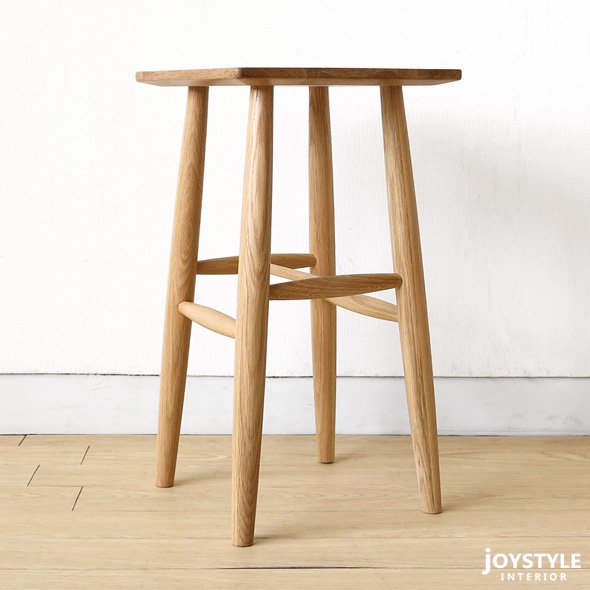 テーブルスツール ハイスツール オーク無垢材 オーク天然木 木製椅子