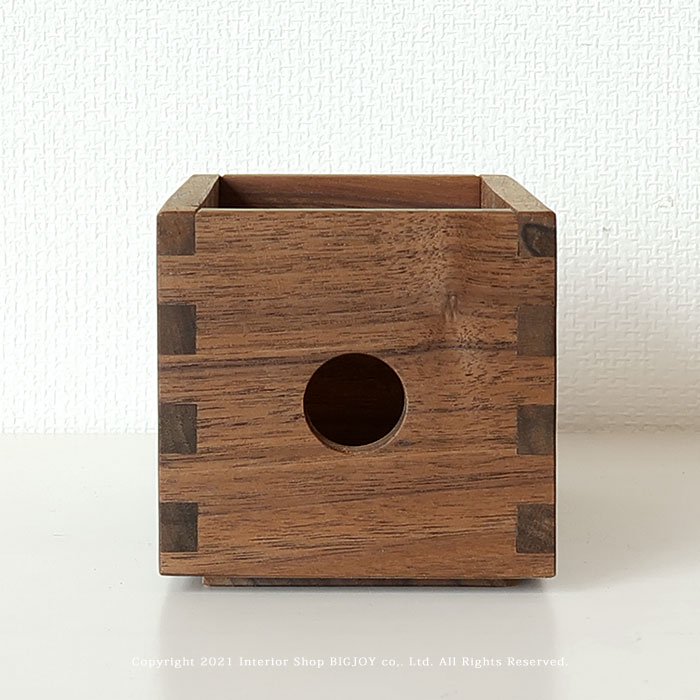 壁面収納用の木箱（ウッドボックス）ウォールナット