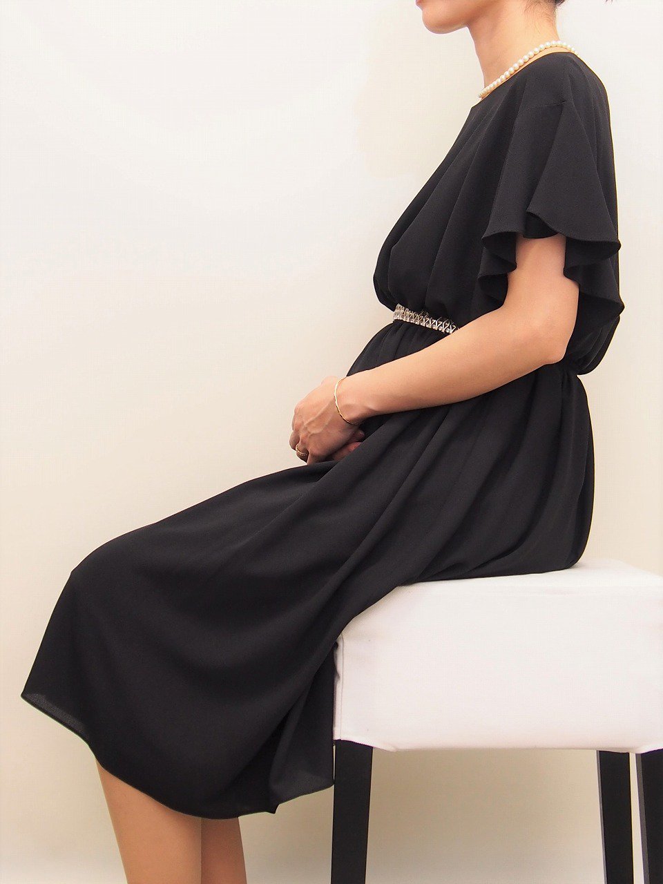 マタニティ用レンタルドレス,妊娠7ヶ月,ゆったりドレス,座り