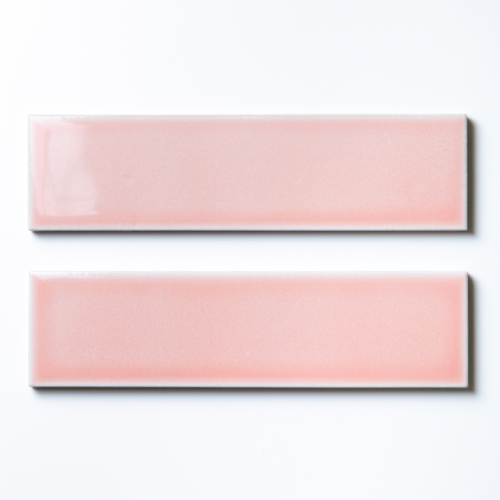 欧米風ふんわりタイル ピンク 二丁掛 ケース タイル通販のタイルメイド Tile Made 個性的な空間演出を実現 無料サンプル送付あります