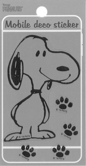 Peanuts Snoopy スヌーピー 貼って剥がせるモバイルデコステッカー クラッシックスヌーピー Sc Sticker