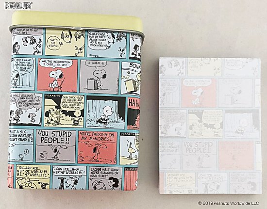 Peanuts Snoopy スヌーピー 缶ケース入りメモ 80枚入り コミック Sc Sticker
