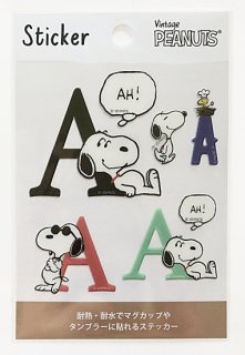 Peanuts Snoopy スヌーピー スケジュールステッカー ひげ Sc Sticker