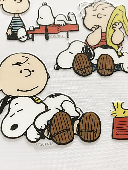 Peanuts Snoopy スヌーピー 貼って剥がせる 耐熱耐水ステッカー ねそべり Sc Sticker