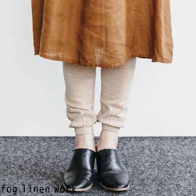 fog linen work(フォグリネンワーク)【2019年秋冬新作】アリダワンピース ノアゼット / ALIDA DRESS NOISETTES  リトアニア リネン LWA142-180 - lizm