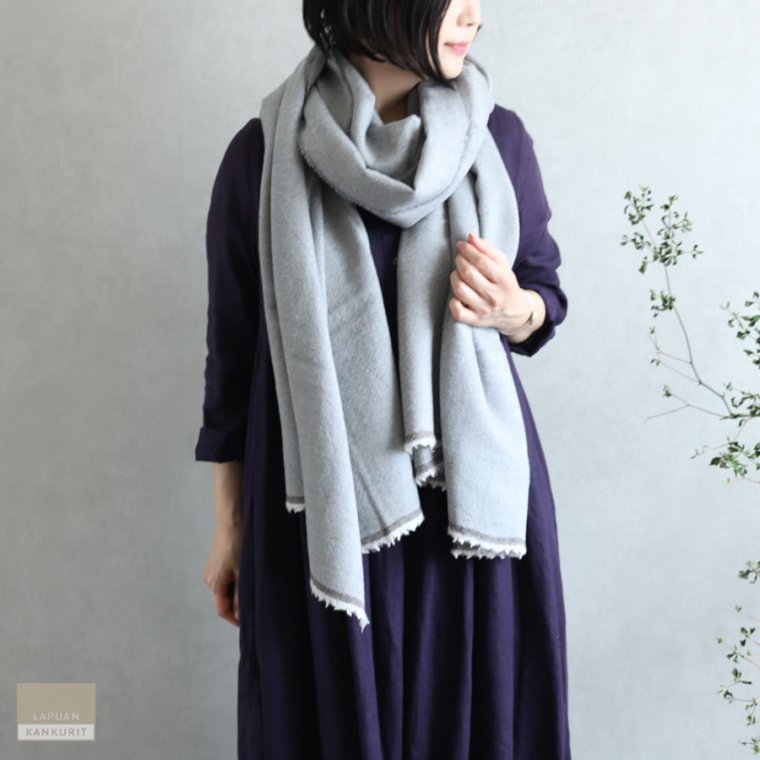 LAPUAN KANKURIT ラプアン・カンクリ KOLI merino wool scarf beige