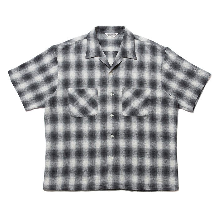 COOTIE/OMBRE CHECK OPEN-NECK S/S SHIRT - THUMBING ONLOINE STORE