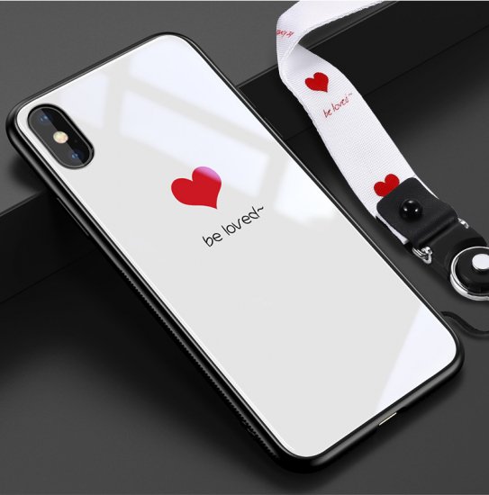 Ilover 携帯ケース 背面 ガラスケース かわいい Iphone8 ケース Iphonex Iphone7 アイフォンx アイフォン8 背面ガラス かわいい おしゃれ スマホケース Freely S Shop