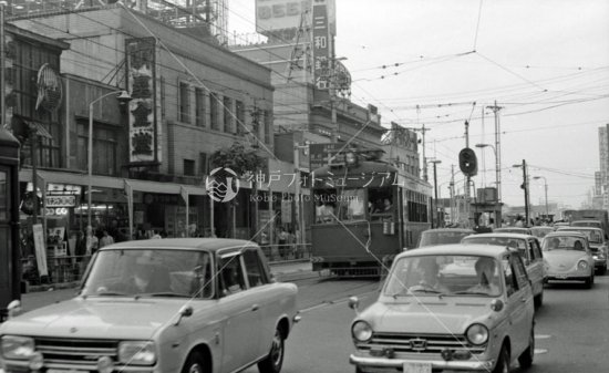 南海電鉄 大阪軌道線 上町線237 天王寺駅前駅 阿倍野駅間 1969年6月 神戸フォトミュージアム