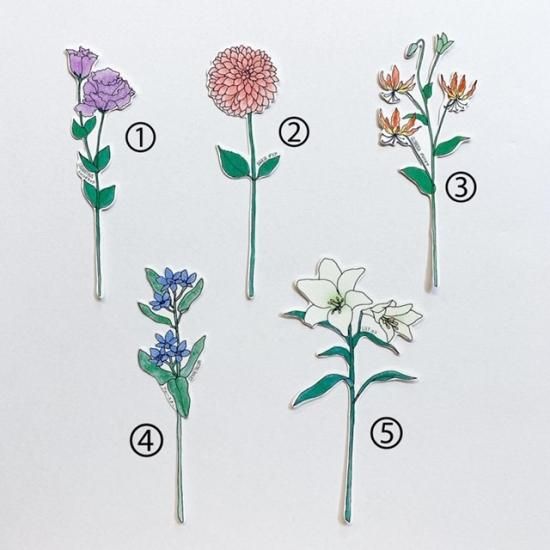 花瓶の花 スケッチ A4サイズ F6サイズ バラの水彩画描きおこしオーダー - F6 size rose