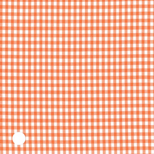 オレンジギンガムチェック 布の通販 いい布ドットコム